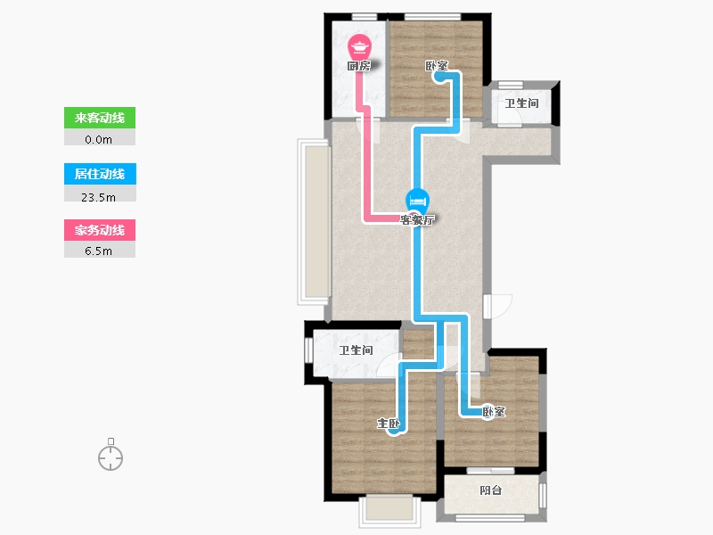 山东省-济宁市-风华里-97.60-户型库-动静线