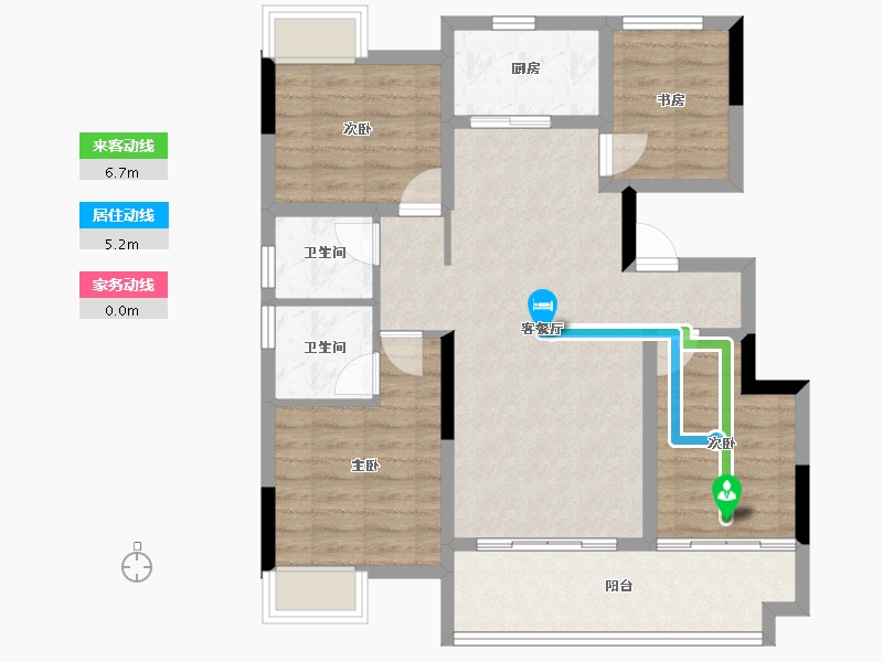 安徽省-滁州市-安建湖山樾-86.06-户型库-动静线