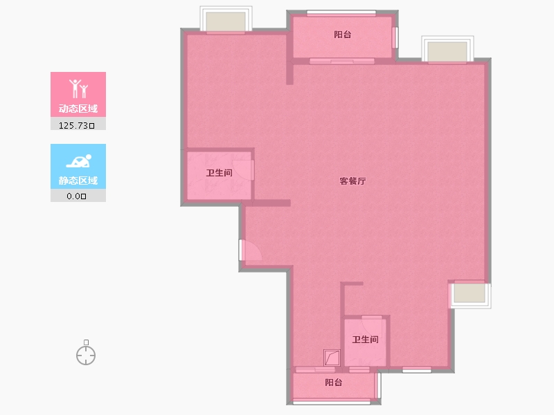 浙江省-宁波市-观湖佳苑-112.00-户型库-动静分区