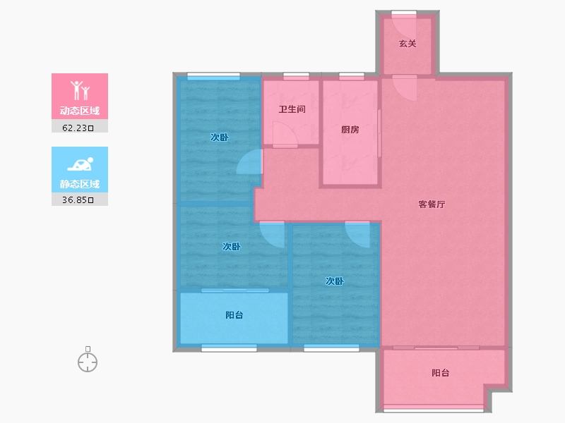 江西省-上饶市-东投长安府-86.30-户型库-动静分区