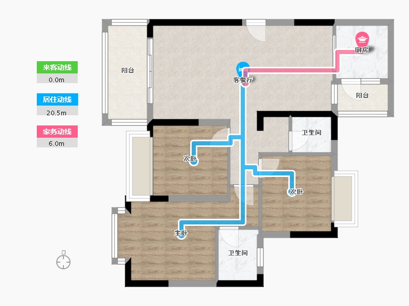 四川省-成都市-技师校二期-84.47-户型库-动静线