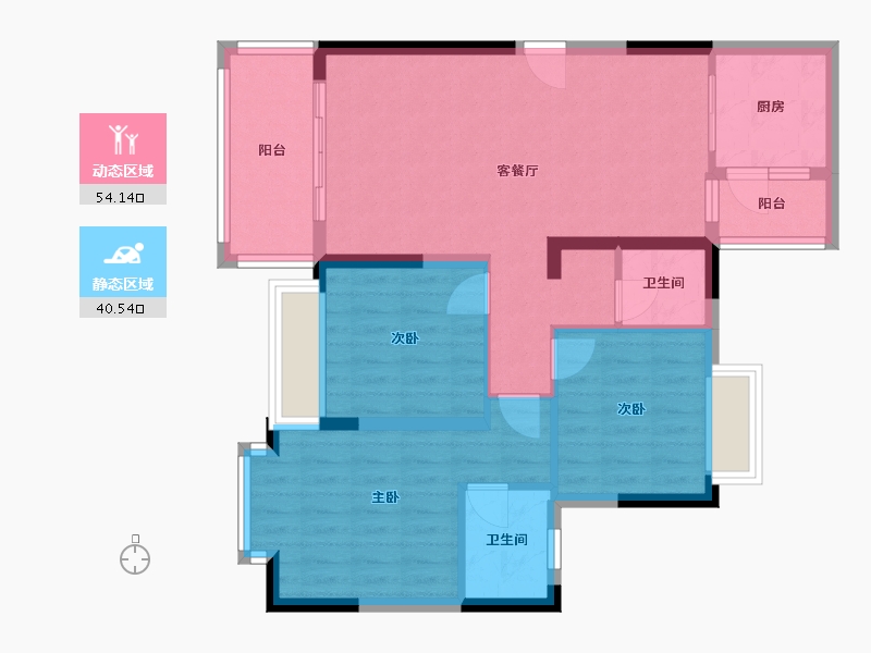 四川省-成都市-技师校二期-84.47-户型库-动静分区