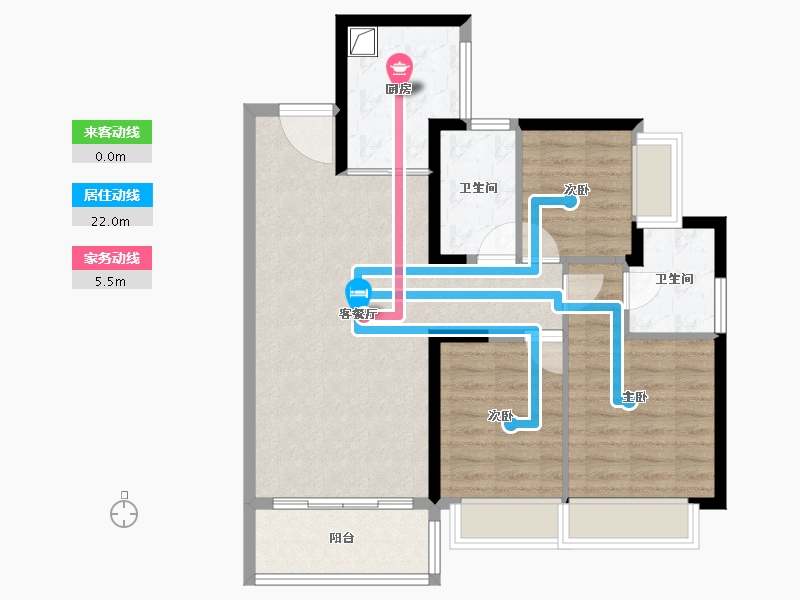 广东省-深圳市-万丰海岸城瀚府-80.00-户型库-动静线