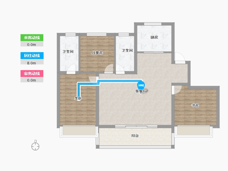 陕西省-榆林市-开城锦里-103.48-户型库-动静线