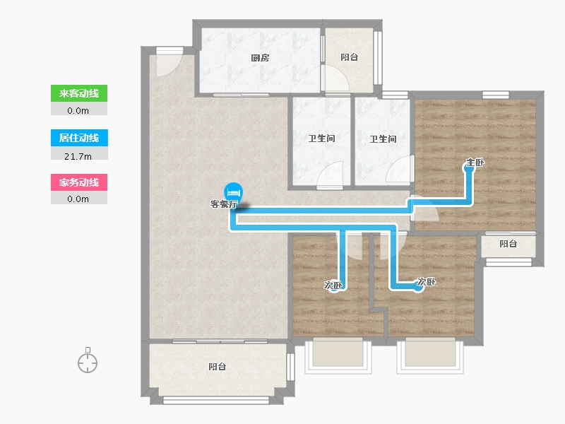 广东省-广州市-金沙湾花园-93.59-户型库-动静线