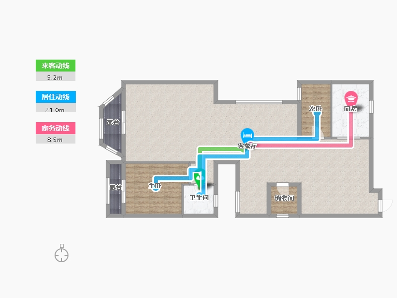 福建省-厦门市-水晶湖郡-120.00-户型库-动静线