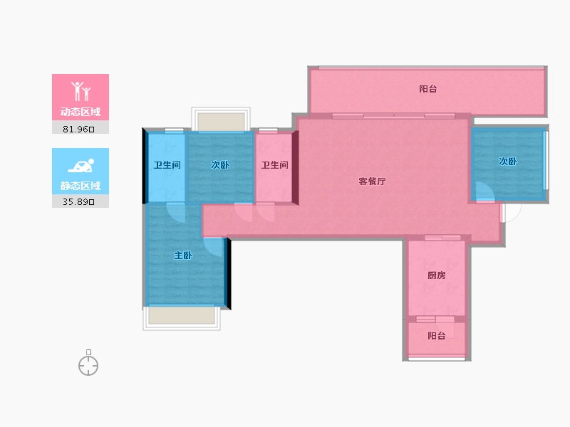 贵州省-贵阳市-学府江来-100.80-户型库-动静分区