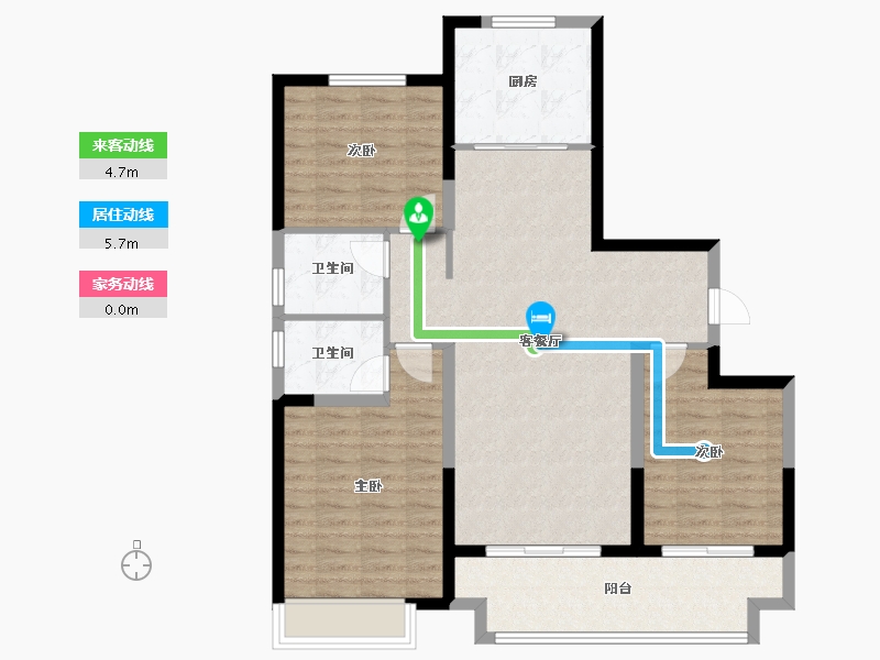 河南省-安阳市-利源·光明壹号-100.01-户型库-动静线