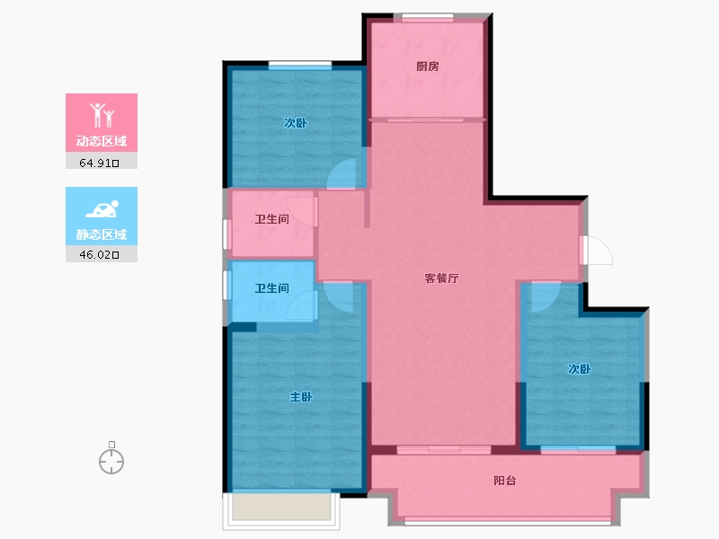 河南省-安阳市-利源·光明壹号-100.01-户型库-动静分区