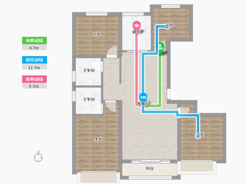 河北省-保定市-云海世家-91.97-户型库-动静线