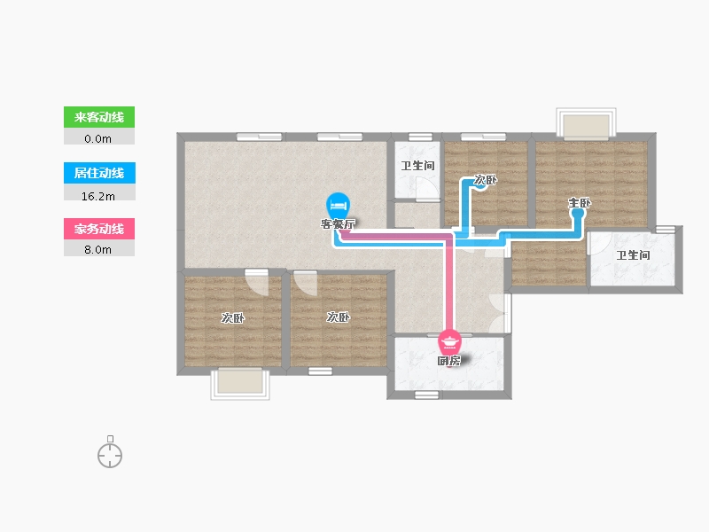 四川省-眉山市-通威城市森林花园-114.42-户型库-动静线