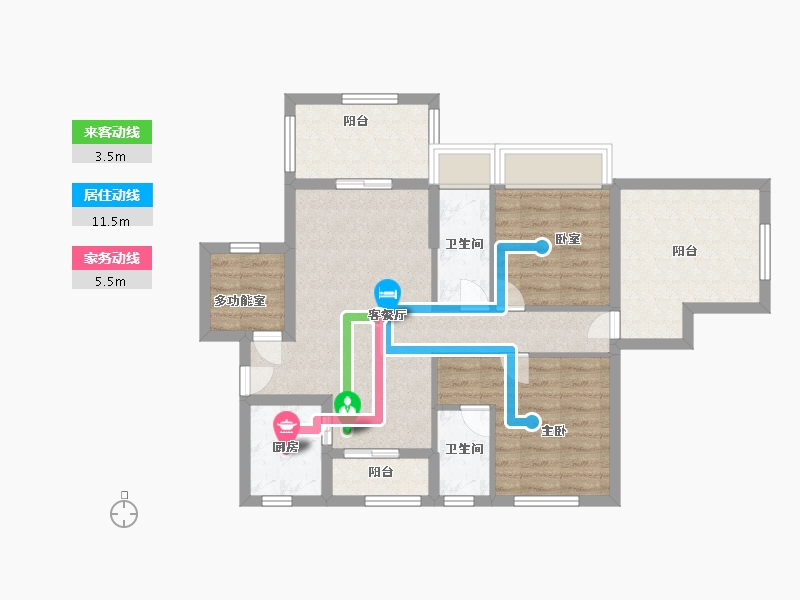 广东省-湛江市-万洲悦华府-78.50-户型库-动静线