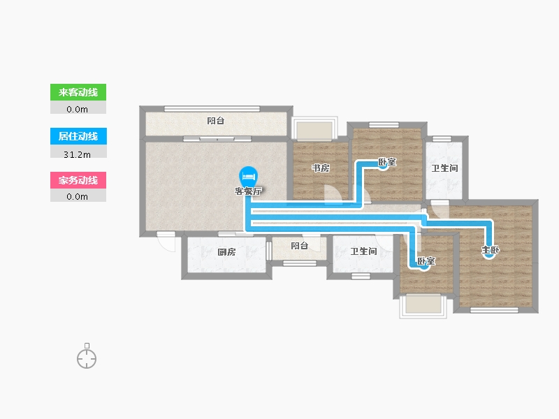 四川省-成都市-东原江山印月-89.75-户型库-动静线