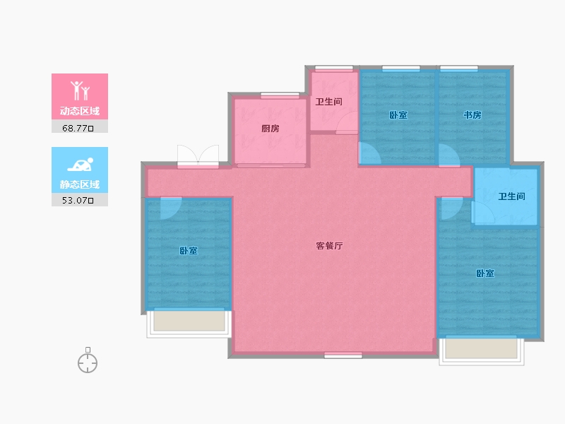 江苏省-南京市-水沐辰悦-112.94-户型库-动静分区