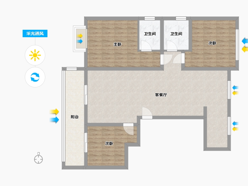 河南省-平顶山市-领创大地城-140.99-户型库-采光通风