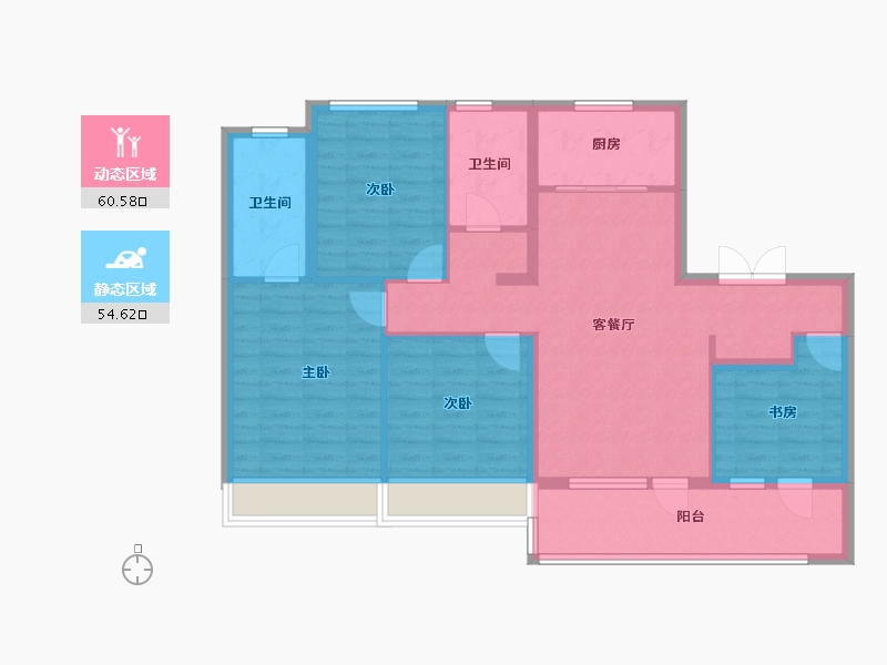 江苏省-南京市-保利阅云台-103.20-户型库-动静分区