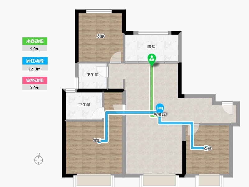 河北省-保定市-吾悦·花园城-92.80-户型库-动静线