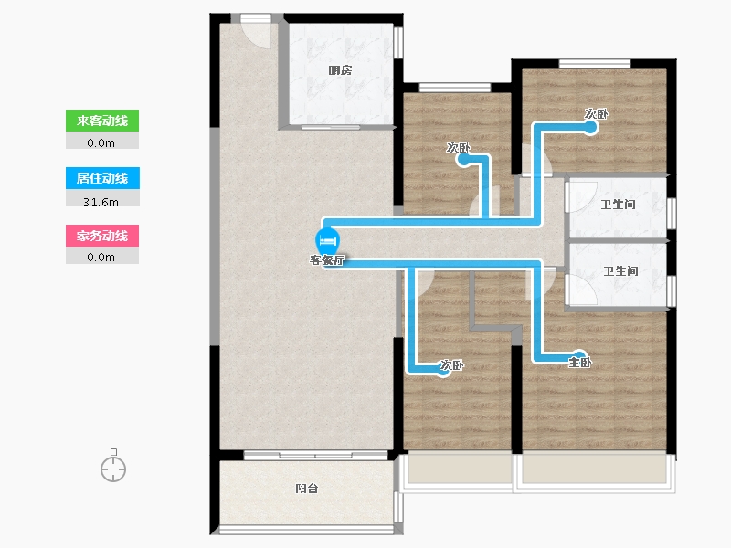 江苏省-南京市-碧桂园凤凰城-115.21-户型库-动静线