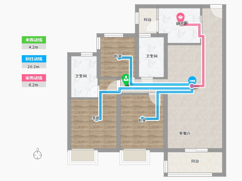 广东省-广州市-合生中央城-80.80-户型库-动静线