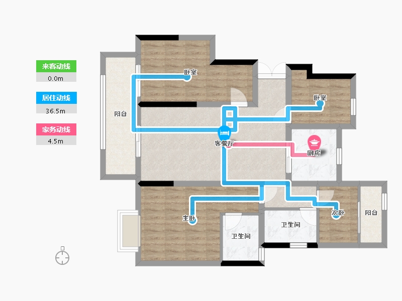 浙江省-宁波市-荣安春和景明-93.00-户型库-动静线