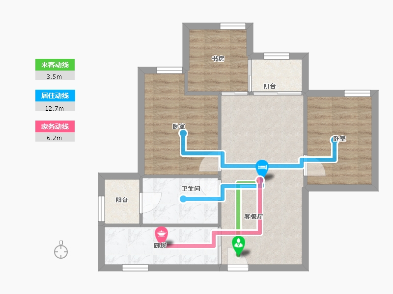 重庆-重庆市-海成轨道0309-60.58-户型库-动静线