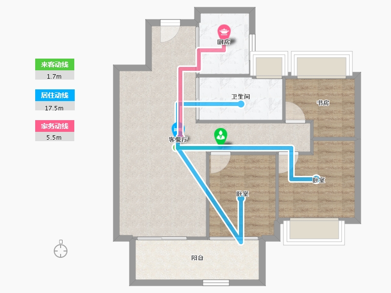 湖北省-武汉市-博大学府城-72.49-户型库-动静线