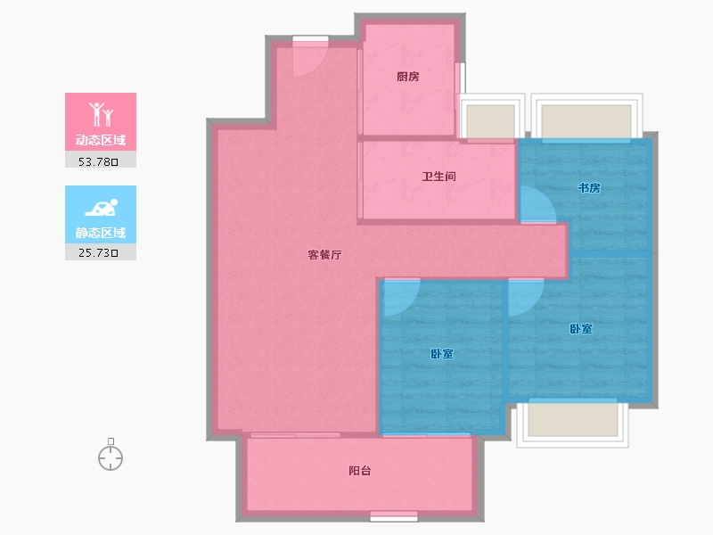 湖北省-武汉市-博大学府城-72.49-户型库-动静分区