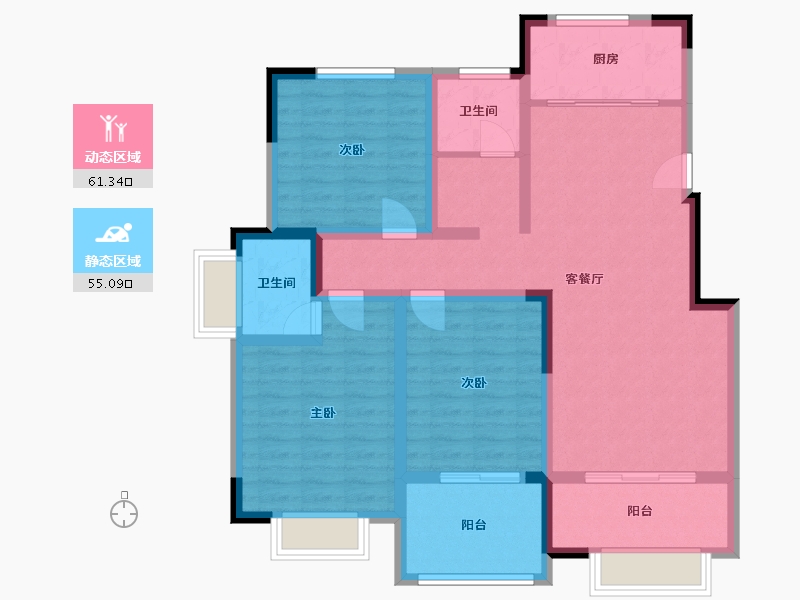 河南省-郑州市-五星花苑-108.00-户型库-动静分区