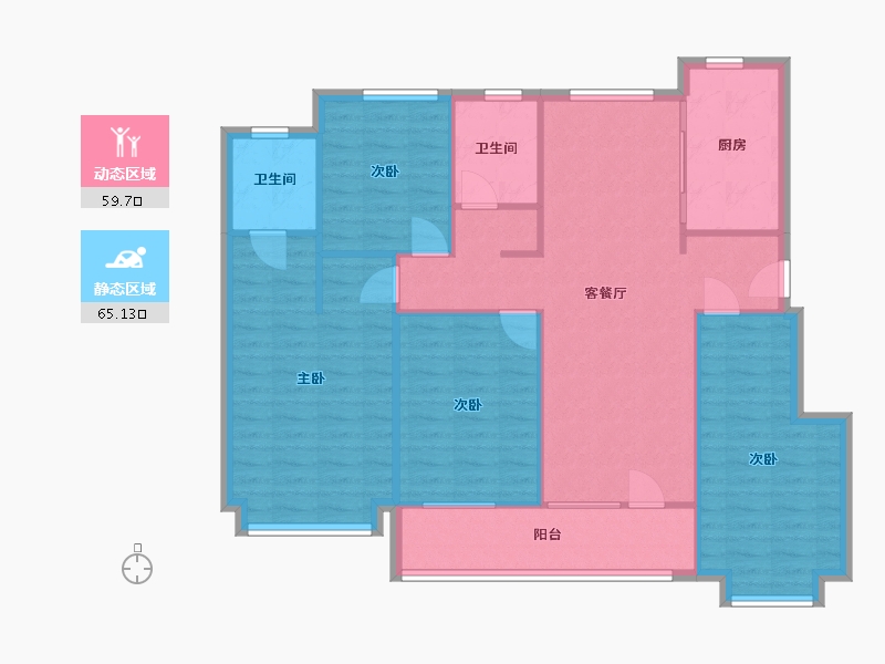 山东省-烟台市-中节能朗庭-120.00-户型库-动静分区