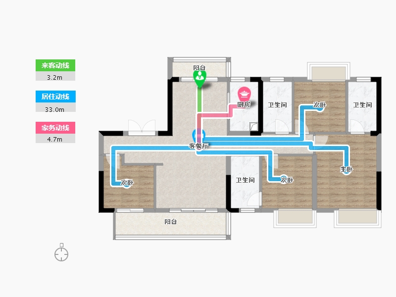 江西省-赣州市-嘉福新天地-109.00-户型库-动静线