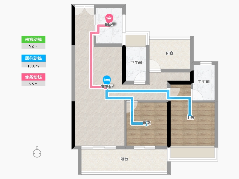 湖北省-恩施土家族苗族自治州-四季·未来城-79.71-户型库-动静线