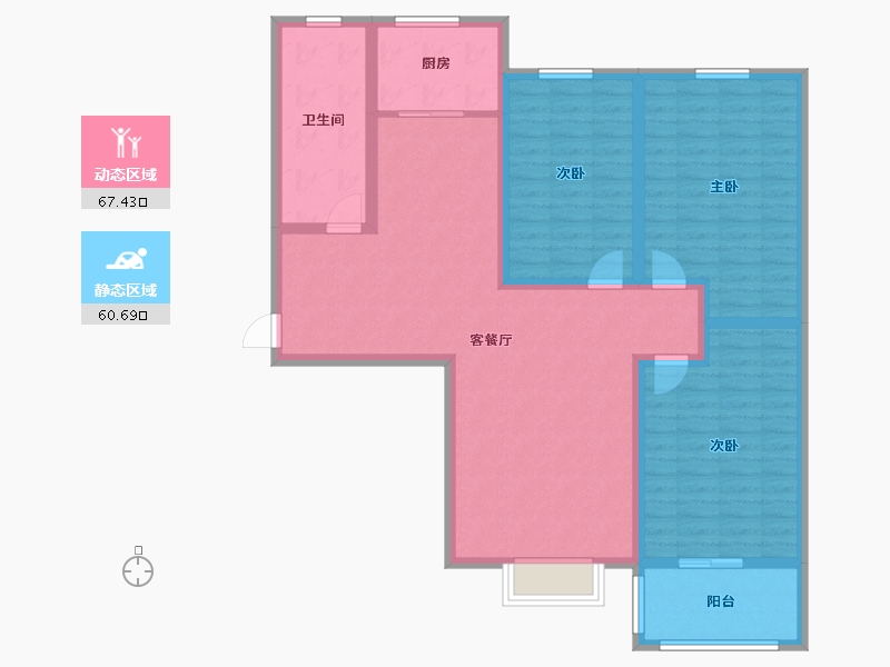 河南省-周口市-和谐家园(育新街)-115.00-户型库-动静分区