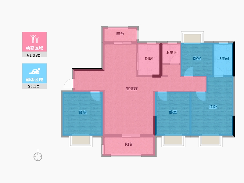 江西省-抚州市-成功玖郡-102.40-户型库-动静分区