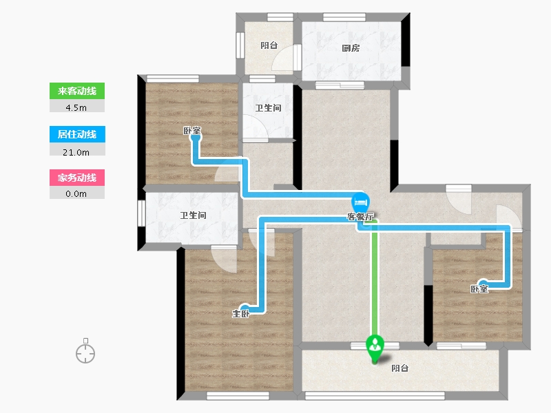 四川省-成都市-高投贤悦府-90.98-户型库-动静线