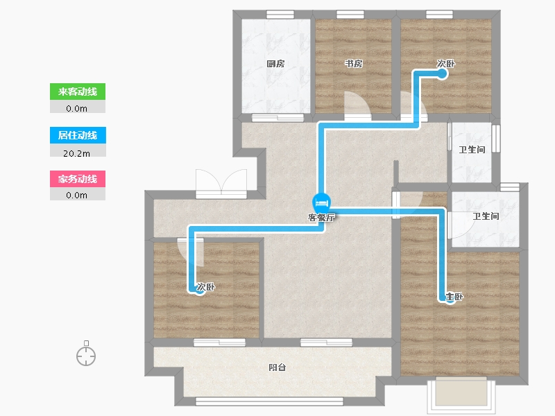 新疆维吾尔自治区-阿克苏地区-雁鸣湖畔-99.00-户型库-动静线