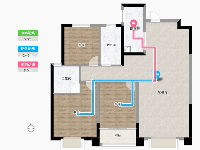 河北省-石家庄市-绿城春和印月-100.00-户型库-动静线