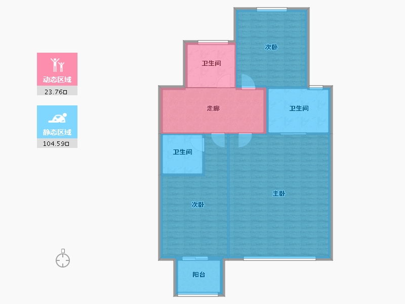 江苏省-苏州市-石榴世家院子-118.40-户型库-动静分区