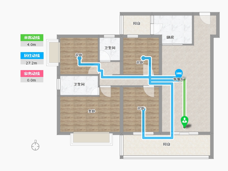 云南省-昆明市-万科城-108.00-户型库-动静线