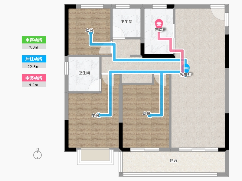 浙江省-宁波市-保利·明玥春汀-93.51-户型库-动静线