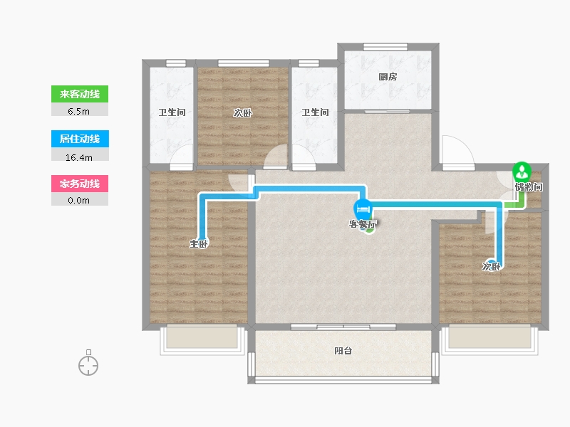 陕西省-榆林市-开城锦里-113.60-户型库-动静线