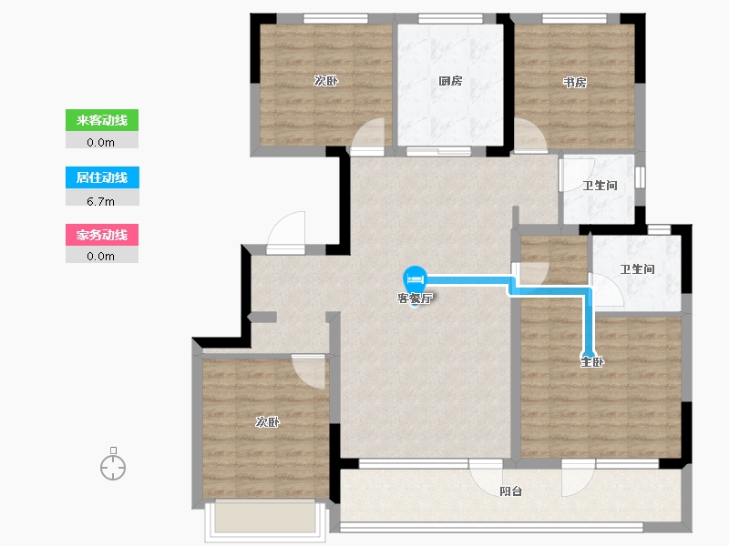 江苏省-南京市-金基皓樾-114.40-户型库-动静线