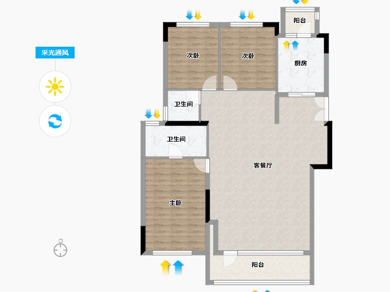 四川省-成都市-建发天府养云-118.10-户型库-采光通风