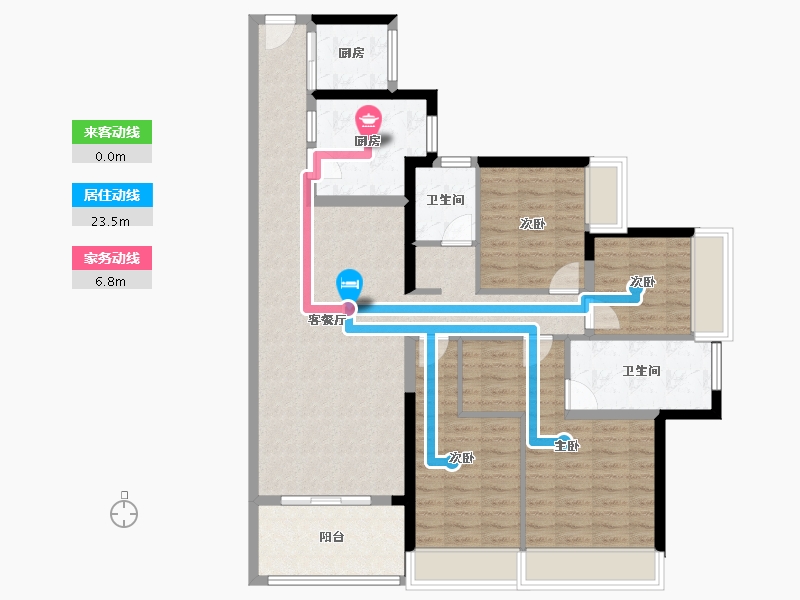 广东省-广州市-珠江天郦-112.01-户型库-动静线