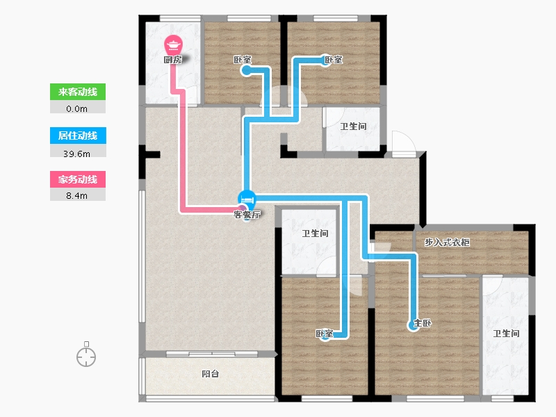 江苏省-南京市-奥体新城丹若园-168.87-户型库-动静线