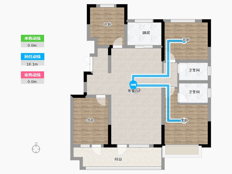 山东省-滨州市-丽景华府-112.01-户型库-动静线