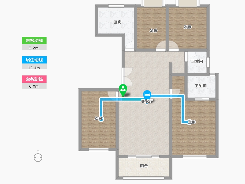 河南省-南阳市-田源新城-120.00-户型库-动静线