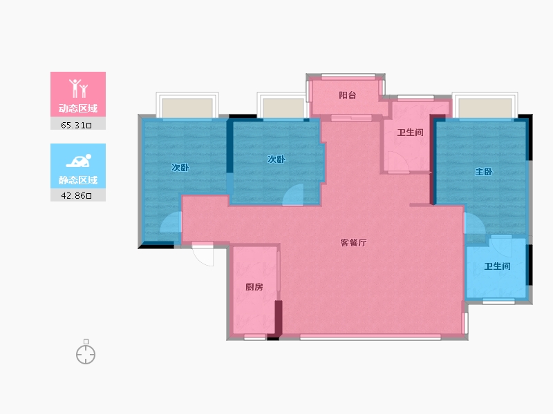 福建省-龙岩市-远洋山水-99.00-户型库-动静分区