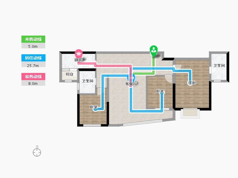 四川省-成都市-熙门悦著-95.62-户型库-动静线