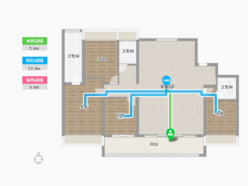 江苏省-苏州市-华侨城龙湖·启元-148.00-户型库-动静线