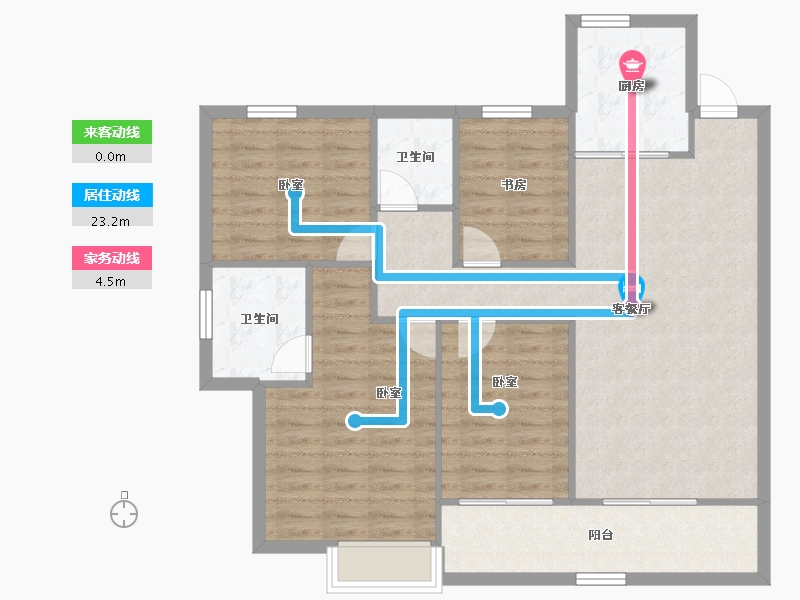 浙江省-温州市-星创晶晖园-101.78-户型库-动静线